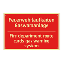 Feuerwehrlaufkarten Gaswarnanlage/.../ - Fire department route cards gas /.../
