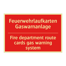 Feuerwehrlaufkarten Gaswarnanlage/.../ - Fire department route cards gas /.../