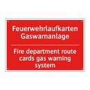 Feuerwehrlaufkarten Gaswarnanlage/.../ - Fire department route cards gas /.../