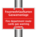 Feuerwehrlaufkarten Gaswarnanlage/.../ - Fire department route cards gas /.../