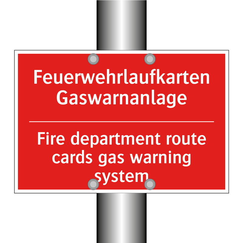 Feuerwehrlaufkarten Gaswarnanlage/.../ - Fire department route cards gas /.../