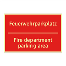 Feuerwehrparkplatz - Fire department parking area