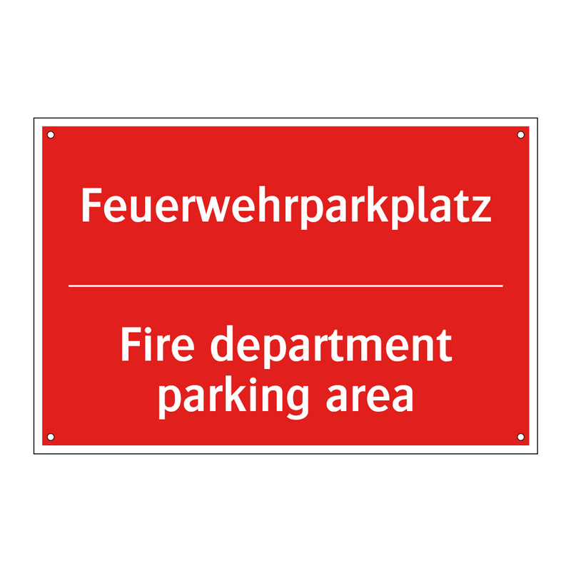 Feuerwehrparkplatz - Fire department parking area
