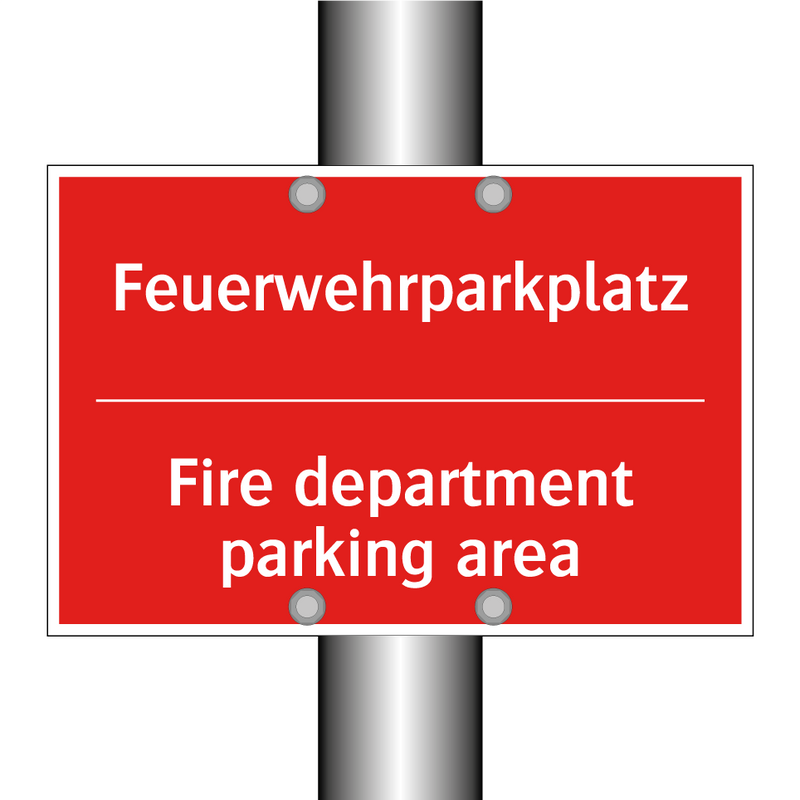 Feuerwehrparkplatz - Fire department parking area