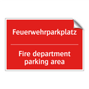 Feuerwehrparkplatz - Fire department parking area