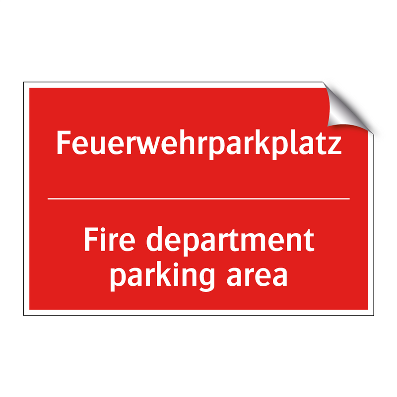Feuerwehrparkplatz - Fire department parking area