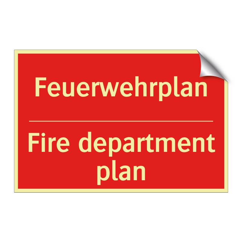Feuerwehrplan - Fire department plan