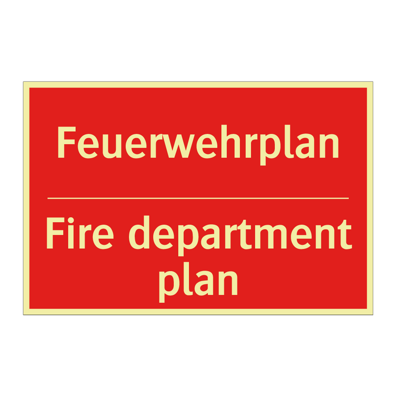 Feuerwehrplan - Fire department plan
