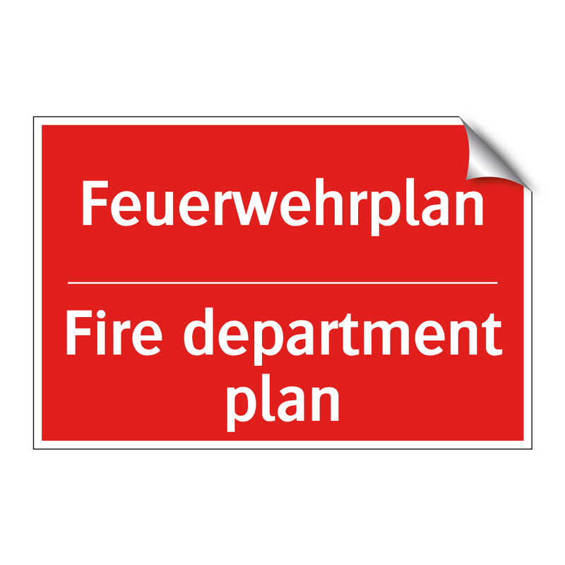 Feuerwehrplan - Fire department plan
