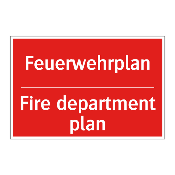 Feuerwehrplan - Fire department plan