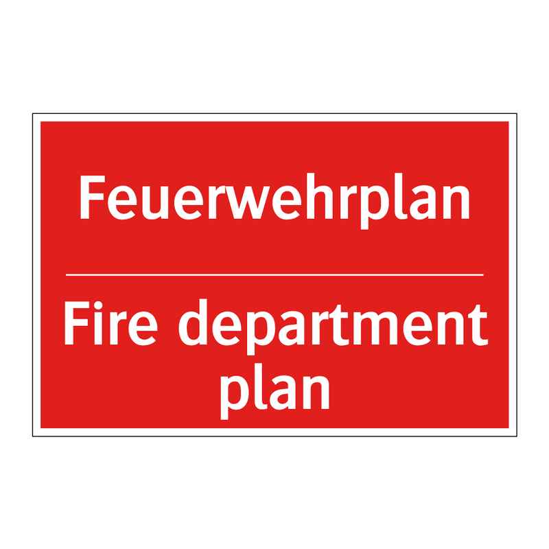 Feuerwehrplan - Fire department plan