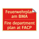 Feuerwehrplan am BMA - Fire department plan at FACP