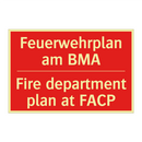 Feuerwehrplan am BMA - Fire department plan at FACP