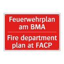 Feuerwehrplan am BMA - Fire department plan at FACP