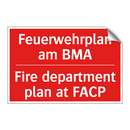 Feuerwehrplan am BMA - Fire department plan at FACP