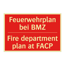 Feuerwehrplan bei BMZ - Fire department plan at FACP