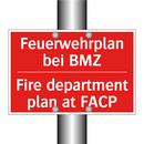 Feuerwehrplan bei BMZ - Fire department plan at FACP
