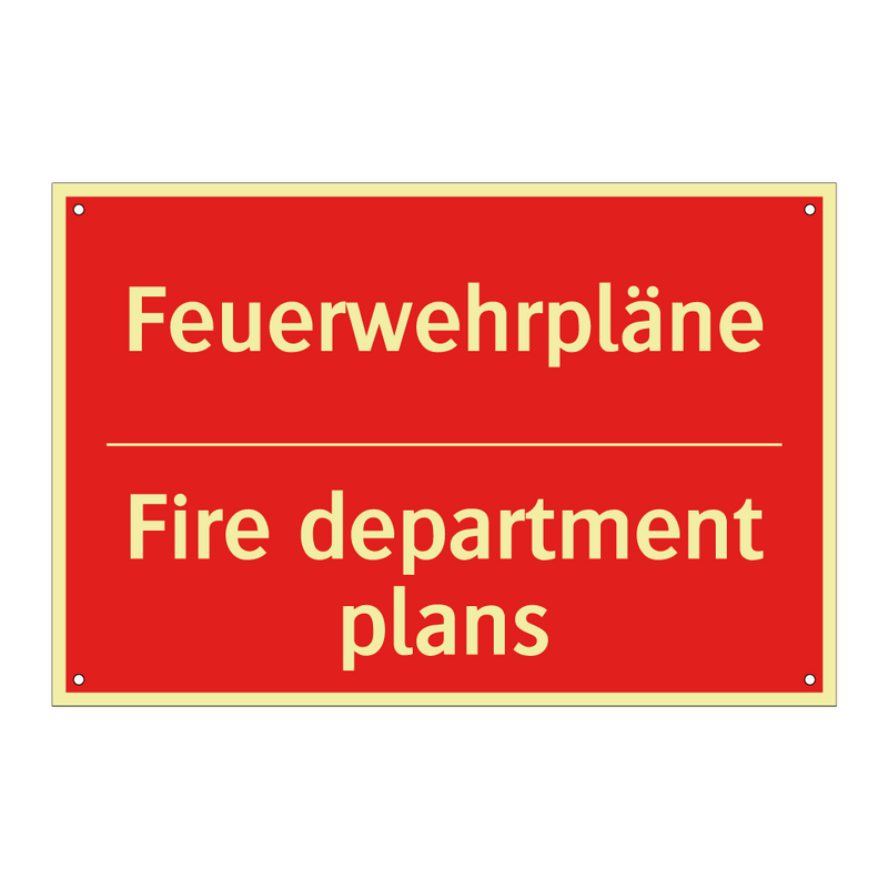 Feuerwehrpläne - Fire department plans