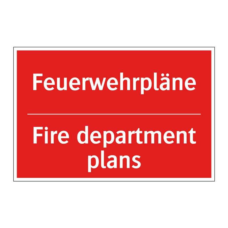 Feuerwehrpläne - Fire department plans