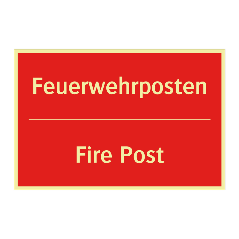 Feuerwehrposten - Fire Post