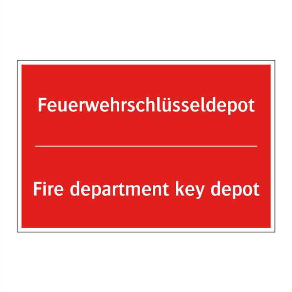 Feuerwehrschlüsseldepot - Fire department key depot