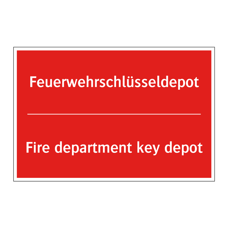 Feuerwehrschlüsseldepot - Fire department key depot