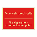 Feuerwehrsprechstelle - Fire department communication /.../