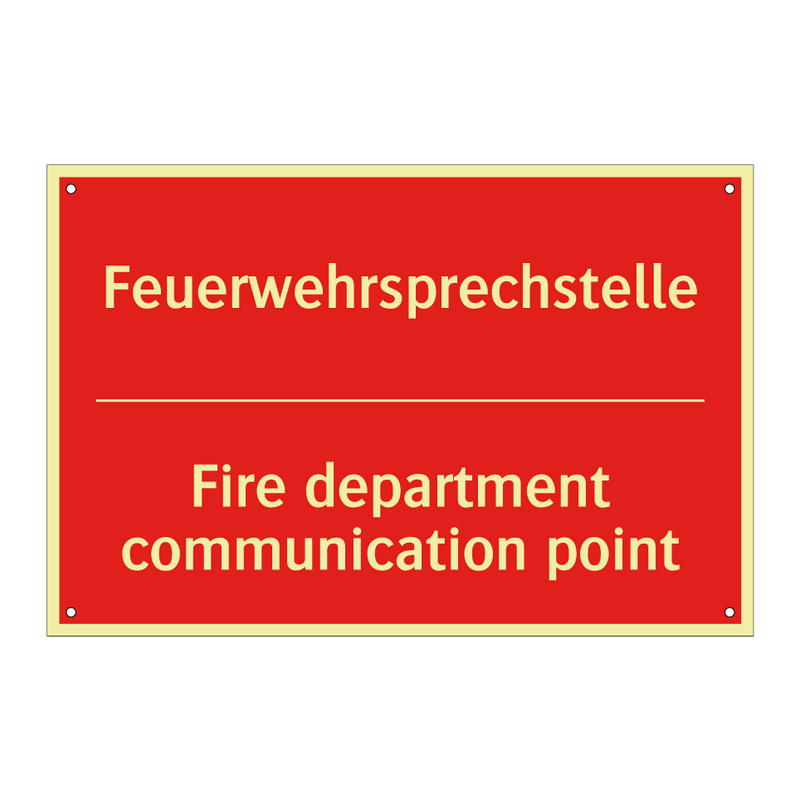 Feuerwehrsprechstelle - Fire department communication /.../