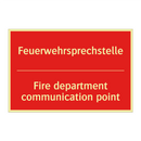 Feuerwehrsprechstelle - Fire department communication /.../