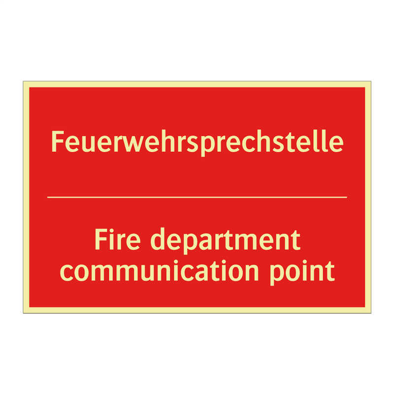 Feuerwehrsprechstelle - Fire department communication /.../