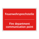Feuerwehrsprechstelle - Fire department communication /.../