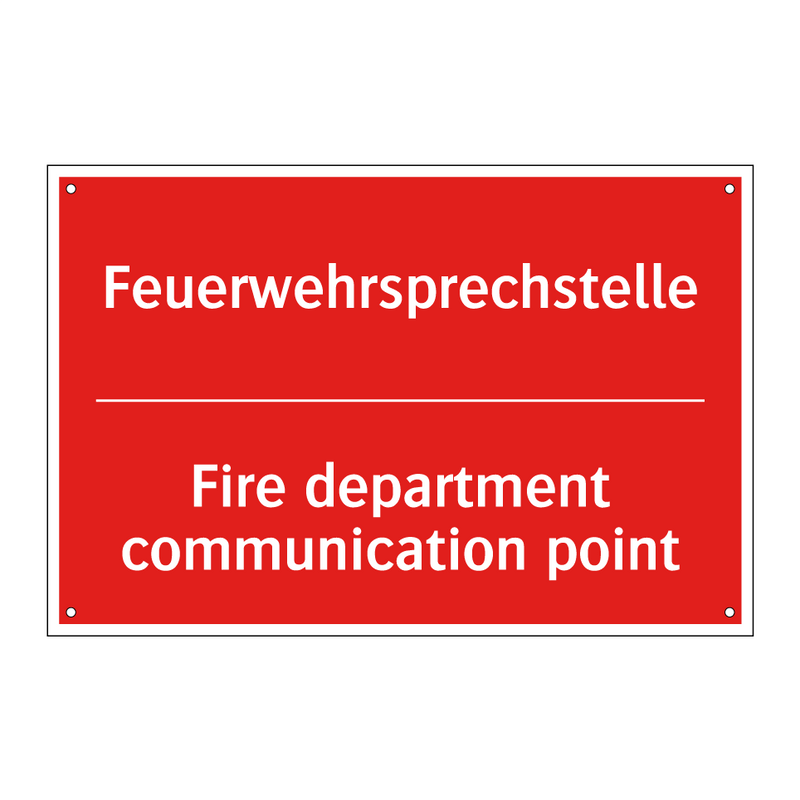 Feuerwehrsprechstelle - Fire department communication /.../