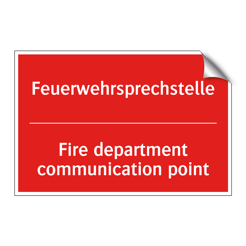 Feuerwehrsprechstelle - Fire department communication /.../