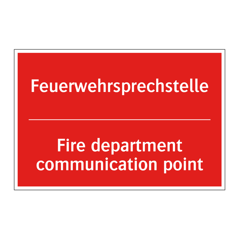Feuerwehrsprechstelle - Fire department communication /.../