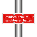 Brandschutzraum Tür geschlossen halten