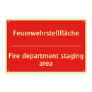 Feuerwehrstellfläche - Fire department staging area