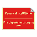 Feuerwehrstellfläche - Fire department staging area