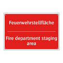 Feuerwehrstellfläche - Fire department staging area