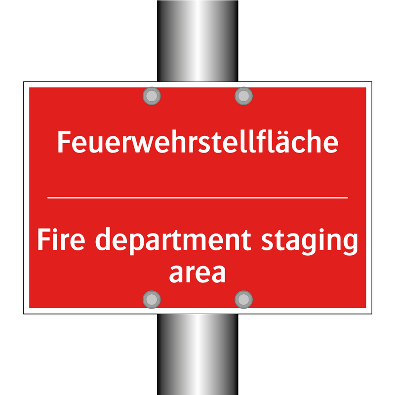Feuerwehrstellfläche - Fire department staging area