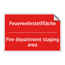 Feuerwehrstellfläche - Fire department staging area