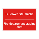 Feuerwehrstellfläche - Fire department staging area