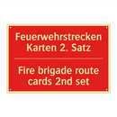 Feuerwehrstrecken Karten 2. Satz/.../ - Fire brigade route cards 2nd set/.../