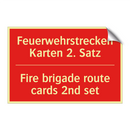 Feuerwehrstrecken Karten 2. Satz/.../ - Fire brigade route cards 2nd set/.../
