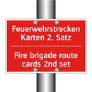 Feuerwehrstrecken Karten 2. Satz/.../ - Fire brigade route cards 2nd set/.../