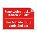 Feuerwehrstrecken Karten 2. Satz/.../ - Fire brigade route cards 2nd set/.../