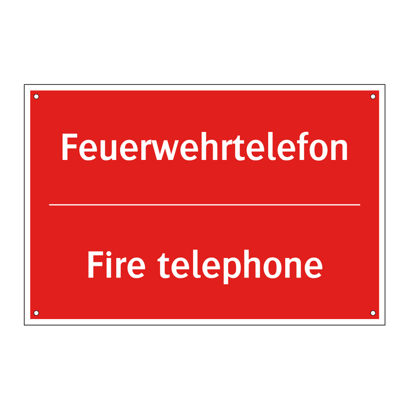 Feuerwehrtelefon - Fire telephone