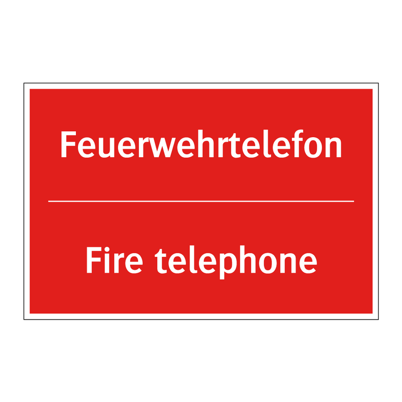 Feuerwehrtelefon - Fire telephone