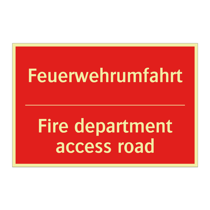 Feuerwehrumfahrt - Fire department access road