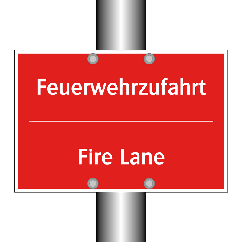 Feuerwehrzufahrt - Fire Lane