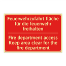 Feuerwehrzufahrt fläche für die /.../ - Fire department access Keep area /.../